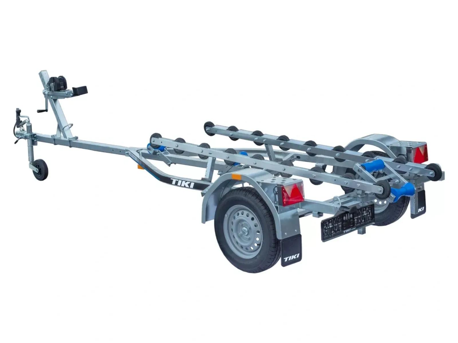 Przyczepa do łodzi Tikki BX600-L z rolkami i oświetleniem LED – 2